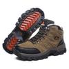 Outdoor Non-slip Waterproof Snow Boots High-top Velvet Outdoor Hiking Shoes Men's Non-slip and Wear-resistant