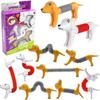 4Pcs Novelty Spring Dog Pop Tubes Sensory Toy Stress Relieve Bellows Toys For Adult Kids Anti-stress Squeeze Toys Gifts