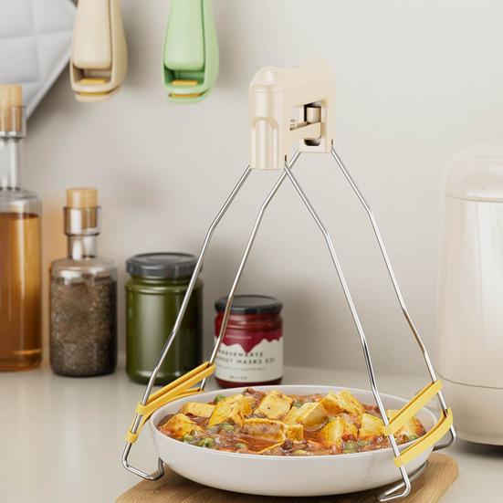 Защитные щипцы для посуды, держатель-клипса, термостойкий захват для сковороды, надежный захват