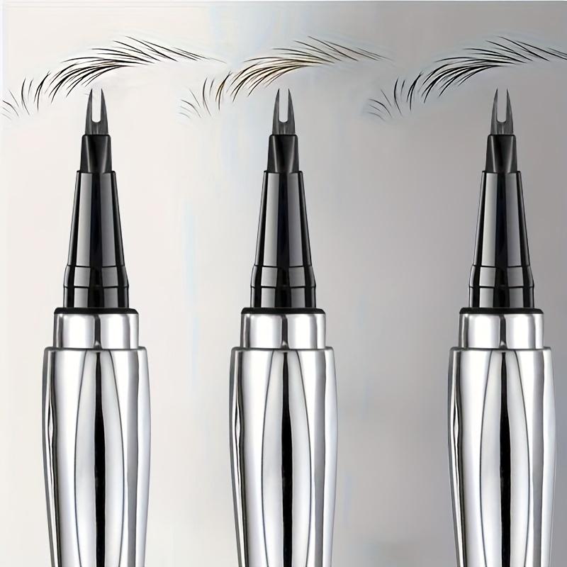 Ультратонкий карандаш для бровей — водостойкий, не размазывается, долговечный натуральный оттенок, двойной кончик для легкого нанесения, точный карандаш для бровей для начинающих