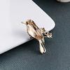 Женская мода ювелирные изделия горный хрусталь воротник булавка с лацканами аксессуары для одежды броши с птицами брошь