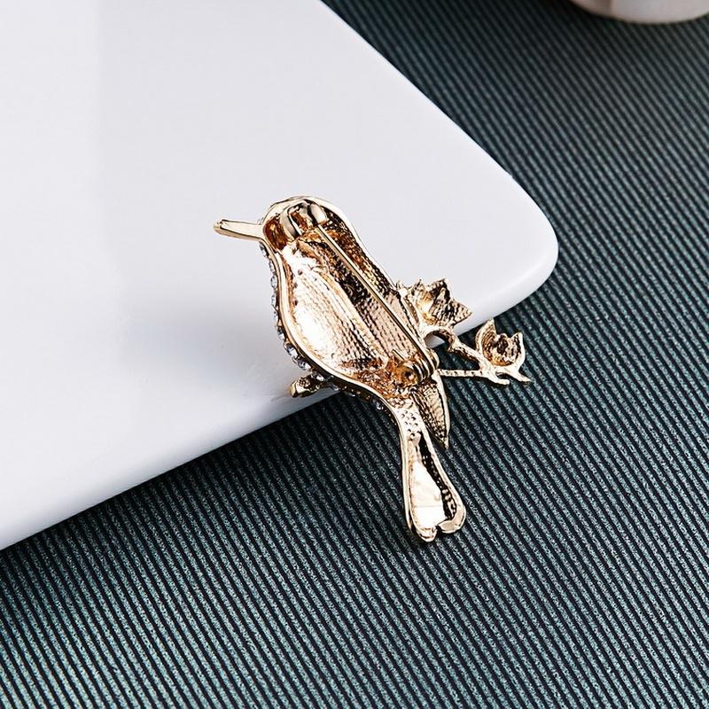 Женская мода ювелирные изделия горный хрусталь воротник булавка с лацканами аксессуары для одежды броши с птицами брошь