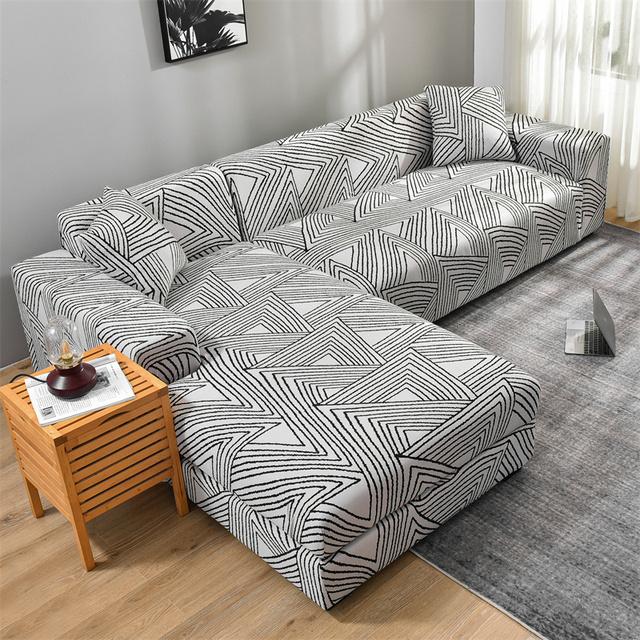 Sectional Sofa Covers Stretch Couch Slipcovers For L Shape Sectional Couch Chaise Sofa Furniture Protector Covers