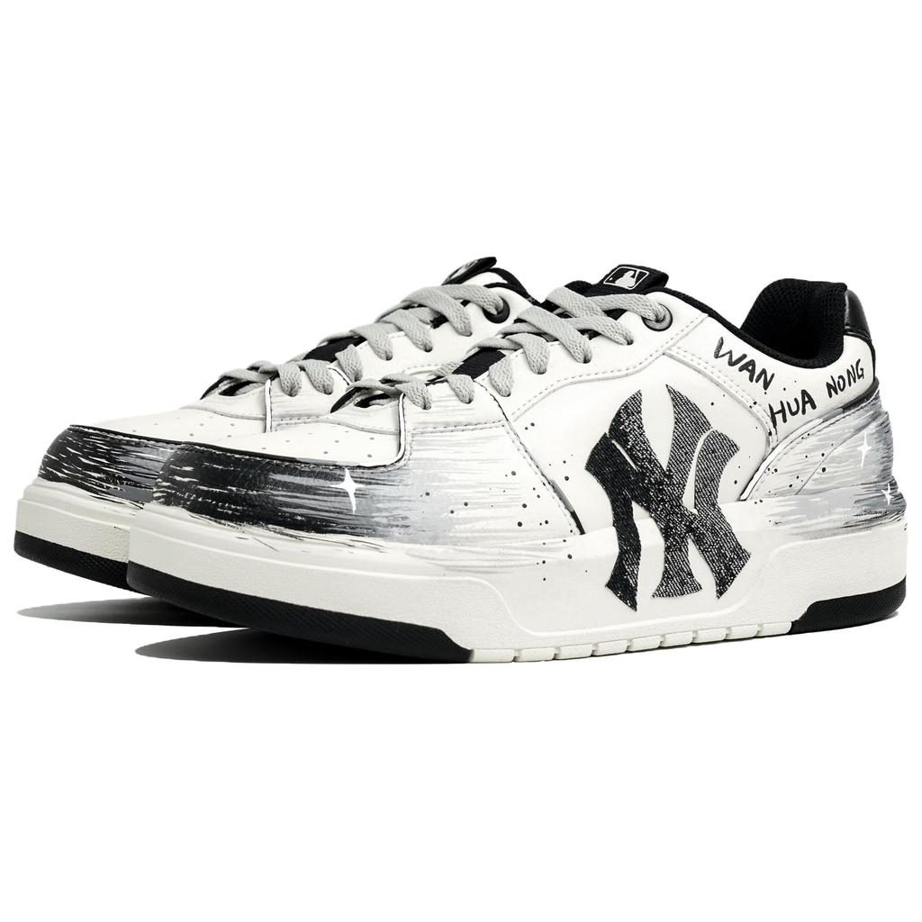 MLB Кеды Skateboard Chunky Liner Kaleidoscope, Crushed, Сумка для покупок, Низкие, Унисекс, Серый Белый 3ASXCA12N-50WHS(Команда113- КОРОБКА)