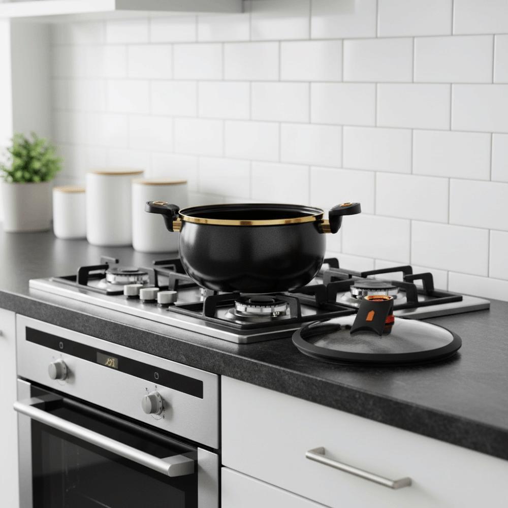 7-литровый пухлый кастрюля с микродавлением, антипригарная суповая кастрюля, практичная кастрюля для тушения, индукционная плита