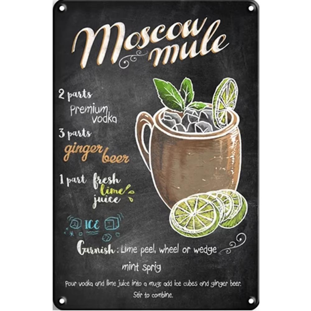 Vintage Cocktail Metal Martini Retro Signs Plaques Plate Poster Popular Bar Club Wall Decorative Room Stickers Decor