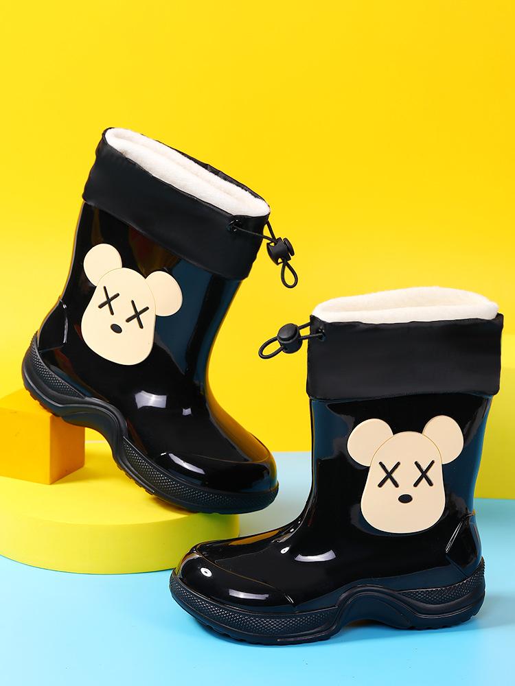 Детские дождевики с героями мультфильмов для детей 3-10 лет, водонепроницаемые и нескользящие детские дождевики, детская резиновая обувь, бахилы для малышей
