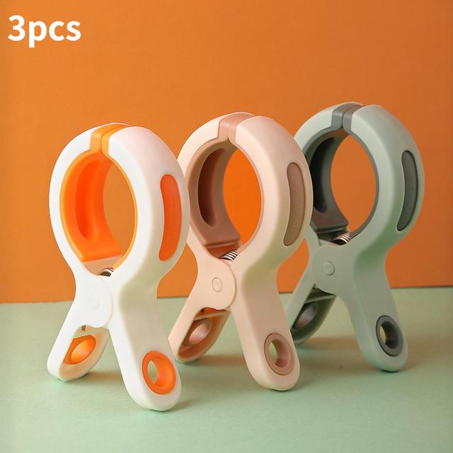 1/3pc Large Beach Towel Clips Plastic Strong Windproof Clothes Pegs Quilt Hanging Clip Reusable Non-slip Fixed Drying Clothespin