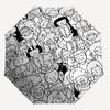 1PC People Community Umbrella-8-Rib Reinforced, Automatic Open, Lightweight & Durable, Cute Fashion Accessory for Outdoor-P2666