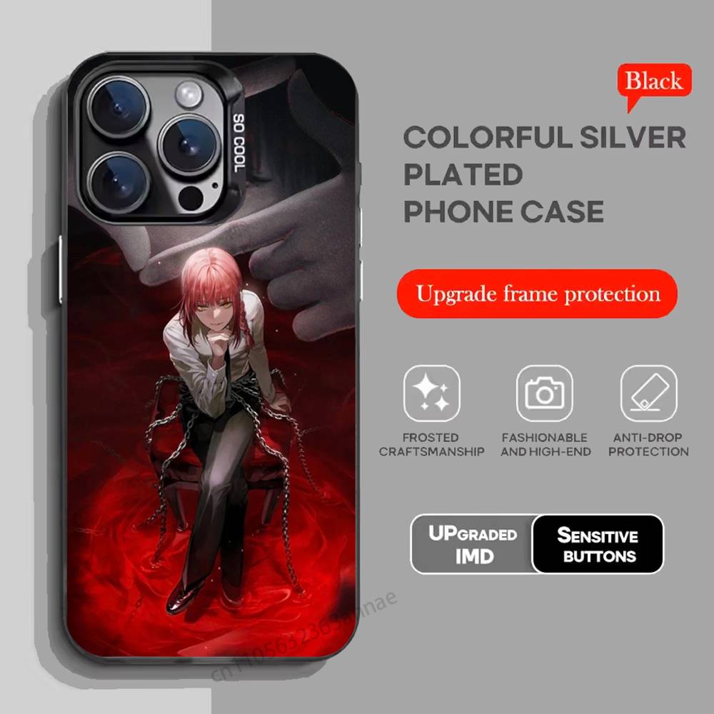 Аниме Человек-бензопила Чехол для телефона iPhone 17 11 12 Pro Max Plus Mini Air SE 16e 14 15 16 13 Мягкий чехол