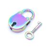 Zinc Zinc Zinc Alloy Mini Travel Wedding Jewelry Box with Key Locks Hardware Bear Head Lock Archaize Padlock