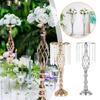 1Pc High-end Crystal Table Centerpieces Silver/Gold Party Stand Flower Metal Centerpieces Decor Acrylic Wedding High-lookin S2S2