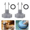 2 комплекта выпускных клапанов для насосов с фильтром 10460 10264, выпускной клапан для выпускного клапана для гидромассажных ванн Intex с уплотнительным кольцом для клапана
