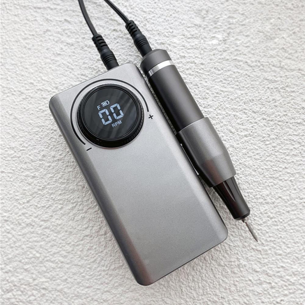 35000 об/мин Перезаряжаемая электрическая машинка для маникюра и педикюра портативная