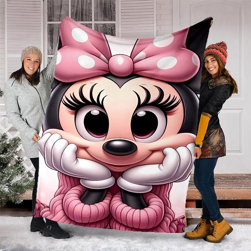 Pink Cat Marie Flannel Fleece Blanket Cozy Warm Throw Blanket For Couch Bed Travel All Season Use