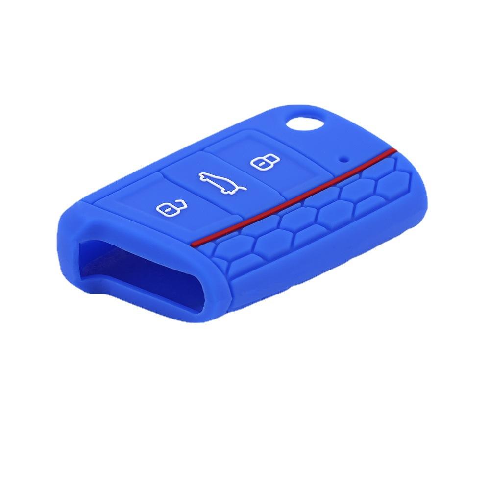 Чехол для автомобильного ключа, силиконовый чехол для VW Golf 7 MK7 VII Tiguan Polo Skoda Octavia A7 Kodiaq Seat Ateca Leon