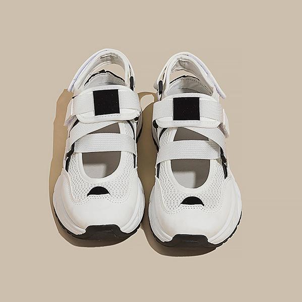 Женские летние повседневные кроссовки на полой танкетке, противоскользящие легкие прогулочные туфли, кроссовки с дышащей сеткой, спортивные теннисные кроссовки для женщин