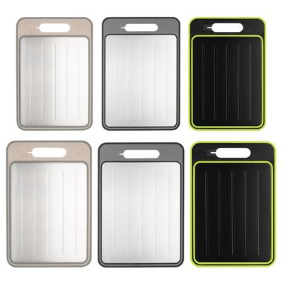 Поднос для размораживания мяса, Двусторонняя разделочная доска с теркой и точилкой, Поднос для размораживания, Кухонные принадлежности для приготовления пищи