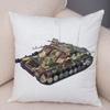 Наволочка с рисунком игрушечного танка для офиса, гостиной, автомобиля, украшения для дома, наволочка
