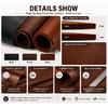 1PC Premium Vegetable-Tanned Leather Hide Matt Finish Natural Cowhide for DIY Leathercraft Bag Making Wallet Material Grain Patt