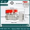 4-6 Point Copper Ball Valve: Internal/External Thread, Straight-Through Water Switch