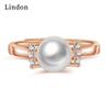 Классическое кольцо Lindon из медного сплава с цирконием, женские ювелирные изделия, свадебный подарок для вечеринки