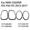2 шт. Передняя/задняя рамка фары отделка кольца для MINI COOPER F55 F56 F57 2013-2017 51712355791 51712355798
