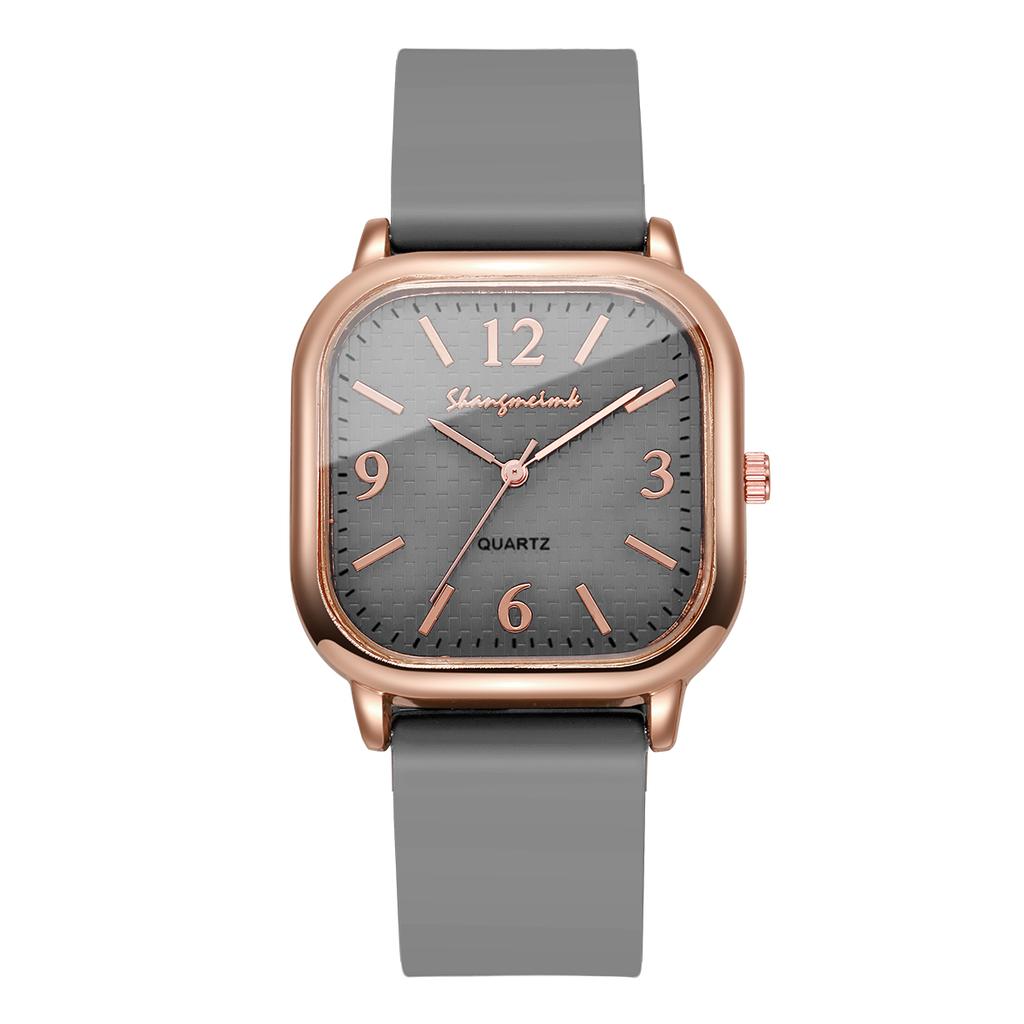 Женские модные квадратные кварцевые часы, женские аналоговые наручные часы с силиконовым ремешком, reloj mujer, часы для девушек в подарок