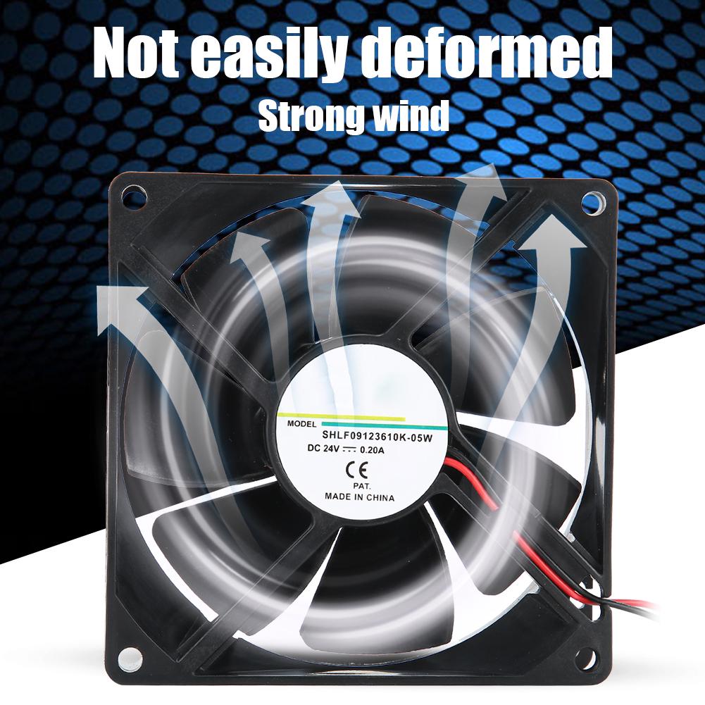 Fan 24V 0.20A 9cm Double Balls Cooling Fan for Frequency Converter Electric Welding Machine
