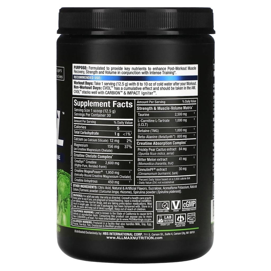 C:Vol™, Post, Coconut Lime Mojito, 375G(13.2Oz)