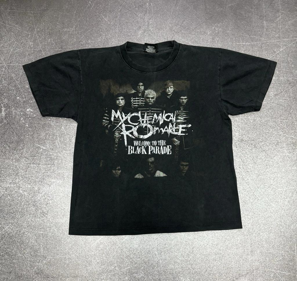 Винтажная футболка My Chemical Romance Black Parade ВЫЦВЕТШАЯ