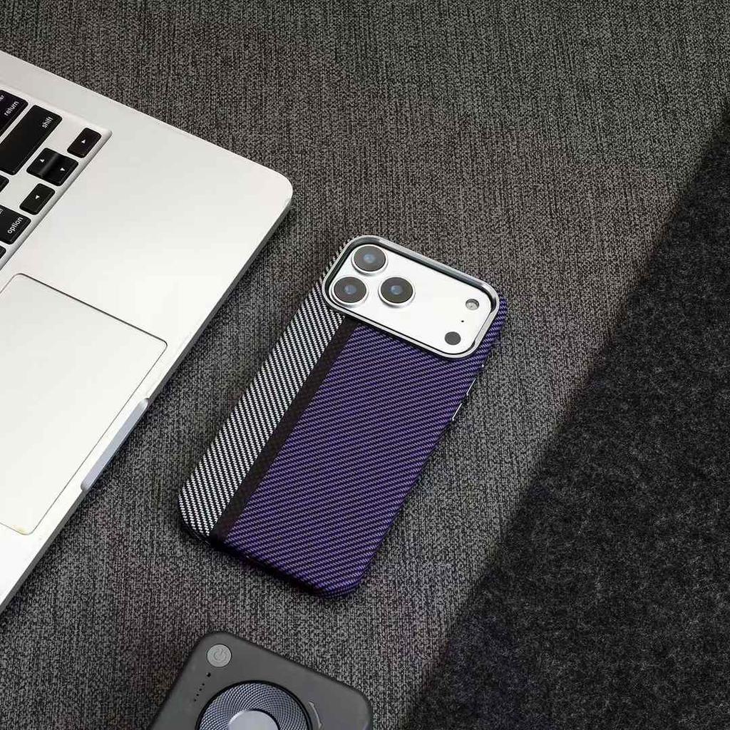 Роскошный магнитный чехол с текстурой карбона для iPhone 17 Pro Max Air 16 15 14 13 12 Pro, металлический ободок камеры, кнопка, противоударная крышка