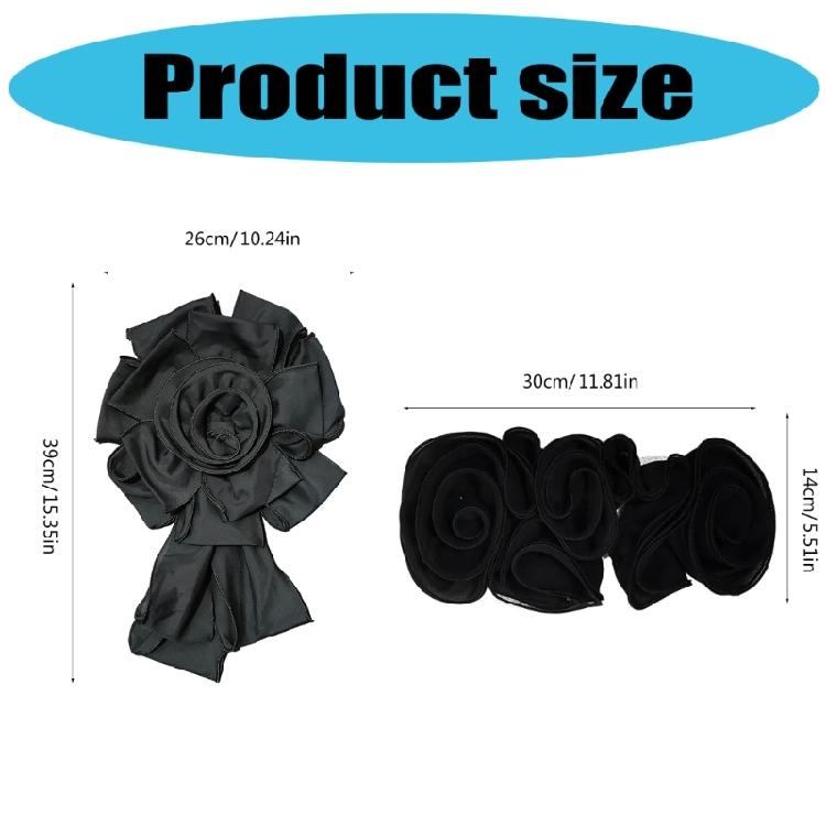 Большие броши в виде цветка розы, легкие, брошь-цветок, аксессуар для церемониальной одежды для женщин и студенток