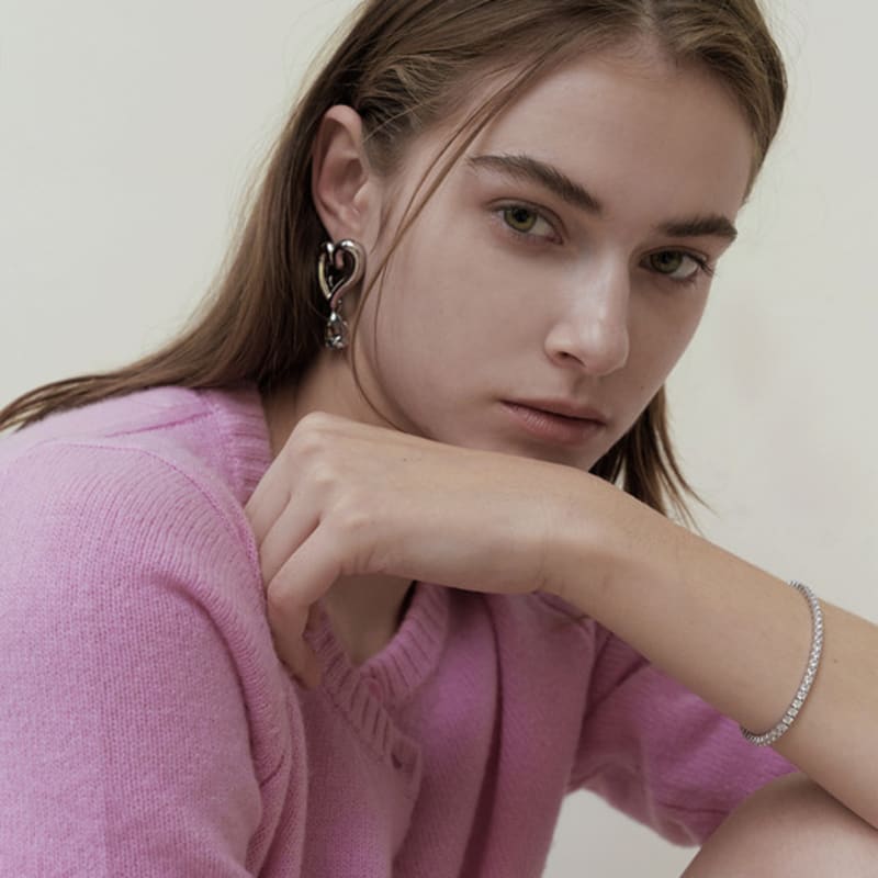 MZUU BIJOU Теннисный браслет-цепочка 3 мм