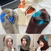 Knit Beanie Hats One-Piece Neck Scarf Warm Neck Protection Face Scarf Cycling