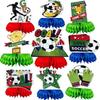 World Cup Party Decorations: World Cup Honeycomb Table Centerpieces and Place Cards