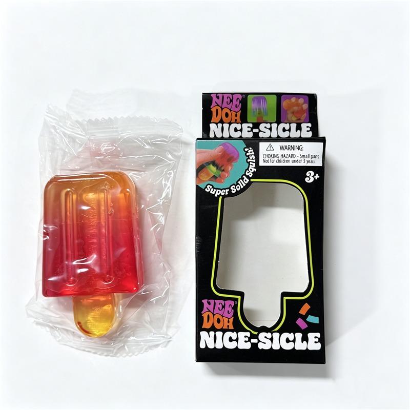 Schylling Needoh Nice-Sicle Игрушка-антистресс Сенсорная игрушка Пицца Мирный торт Рожок для мороженого Сжималка для снятия стресса Антитревожная игрушка для СДВГ Подарок