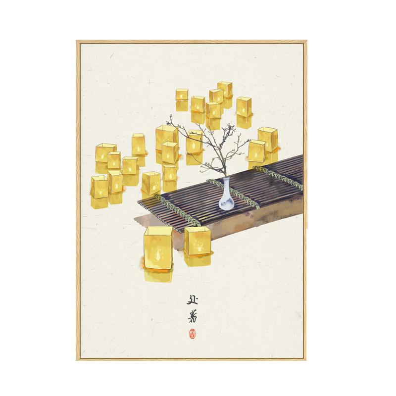 Китайская живопись на холсте для домашнего декора, 24 вида праздников, пейзажное настенное искусство, картины для гостиной, китайские постеры