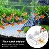 Acrylic Aquarium Fish Feeders Ring Fixed Floating Food Tray Feeder  for Baby Fish Shrimp