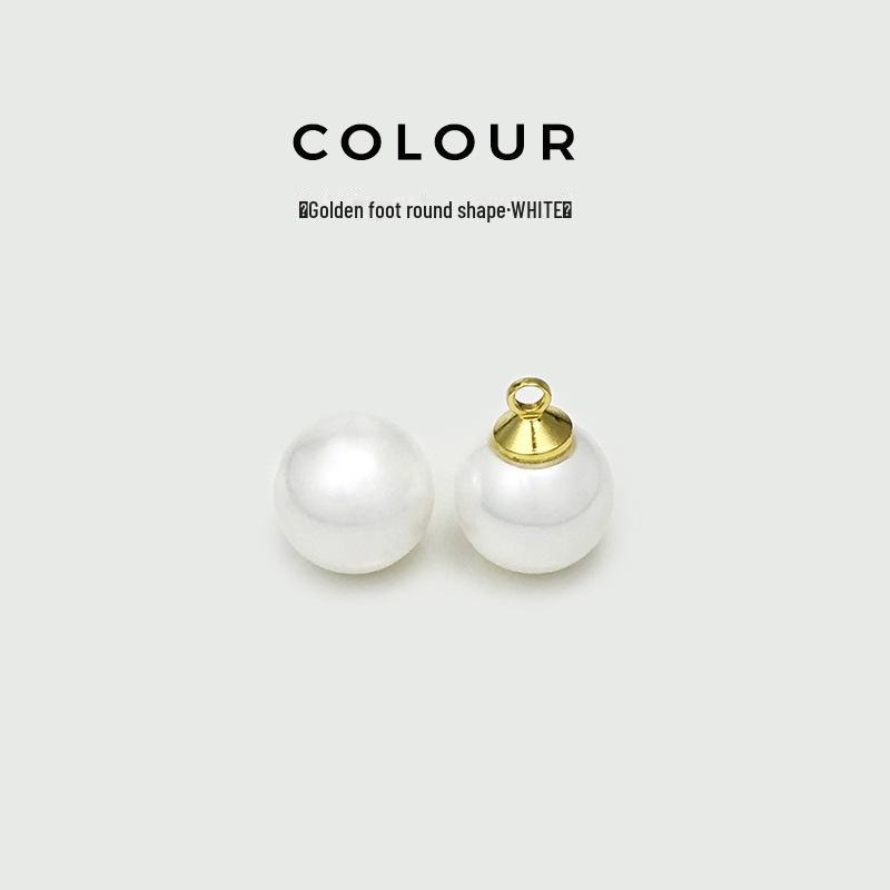 Круглые декоративные пуговицы для рубашки Cheongsam белого жемчуга