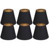 6pcs Lamp Shades Fabric Exquisite Fashion Decorative Chandelier Shades for Candle Light Desk Lamp