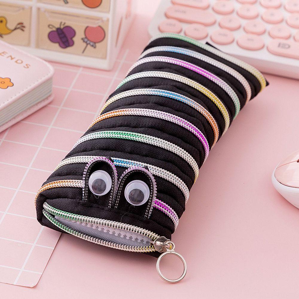 Funny Cartoon Large Capacity Kids Gift Pouches Zipper Pencil Case Storage Bag Pen Bags Pencilcases