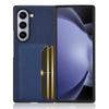 Для Samsung Galaxy Z Fold 6 чехол вставка карты мягкий кожаный устойчивый к царапинам чехол для телефона Galaxy Z Fold 5 4 3 5G складной чехол