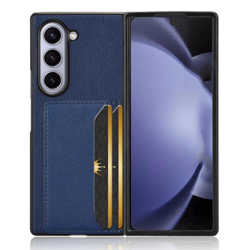 Для Samsung Galaxy Z Fold 6 чехол вставка карты мягкий кожаный устойчивый к царапинам чехол для телефона Galaxy Z Fold 5 4 3 5G складной чехол