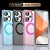Чехол для Redmi Note 13 Pro Plus 5G, магнитный, для беспроводной зарядки, Funda Redmi Note 13 Pro+ Plus, Coque, матовый, полупрозрачный, задняя крышка из ПК