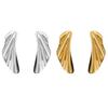 1 Pair Leaf Stud Earrings for Women, Irregular Geometric Metal Leaf Dangle Earrings, Statement Jewelry Gifts