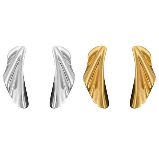 1 Pair Leaf Stud Earrings for Women, Irregular Geometric Metal Leaf Dangle Earrings, Statement Jewelry Gifts