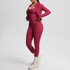 Cloud-sense Brushed Sports Vest Pocket Trousers Casual Butt-lifting Fitness Yoga Wear Three-piece Set