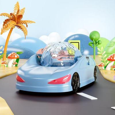 Шар для бега хомяка Очень большой Прозрачный Катящийся Игрушечный автомобиль Колесо для упражнений Для маленьких питомцев Хорьков Золотого хомячка Спортивный дизайн I1X7