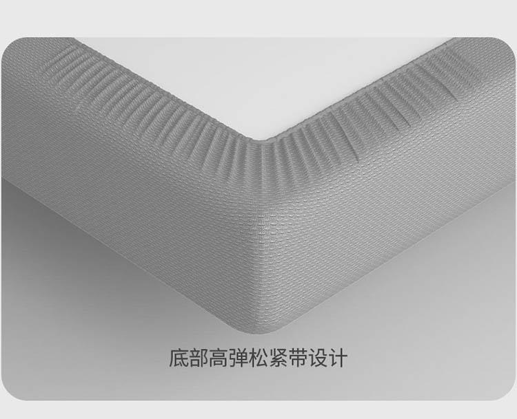 Yongyouwan Simple Solid Color Antibacterial Ice Silk Mat Bed Sheet